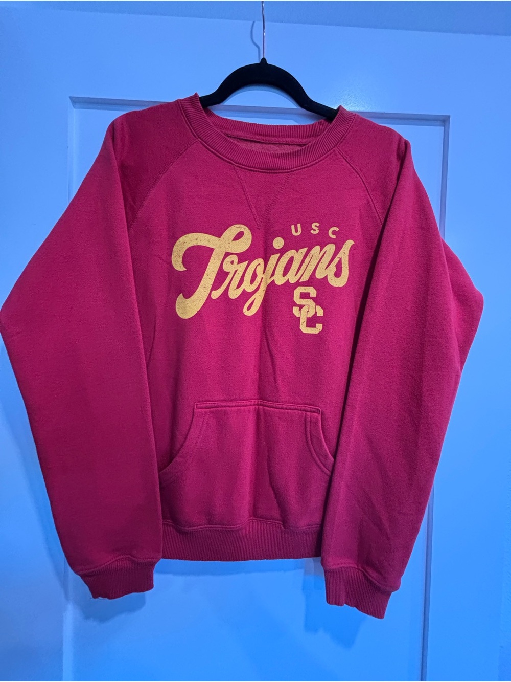 Trojans Red Graphic Crewneck Sweatshirt